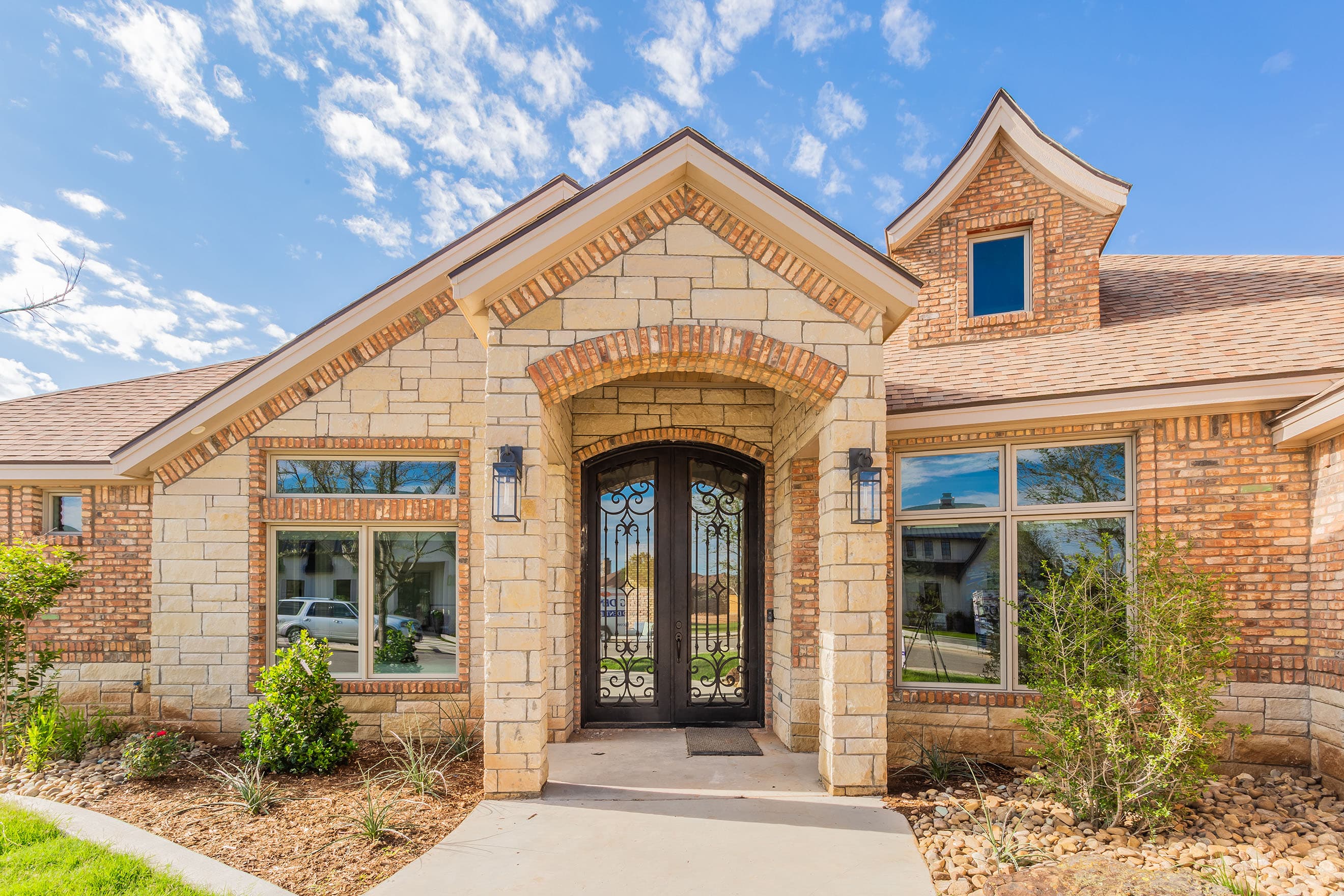 Stone-front West Michigan home